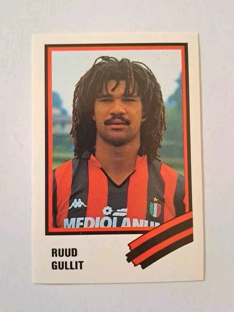 Sticker Ruud Gullit Milan AC N°185 - Calcio 1989 Euroflash (non Collé)