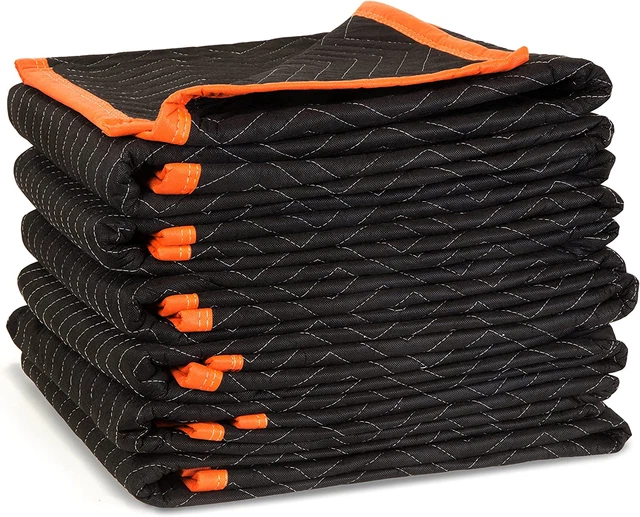 272406 72-Inch by 40-Inch Heavy Duty Padded Moving Blankets, Pack of 6
