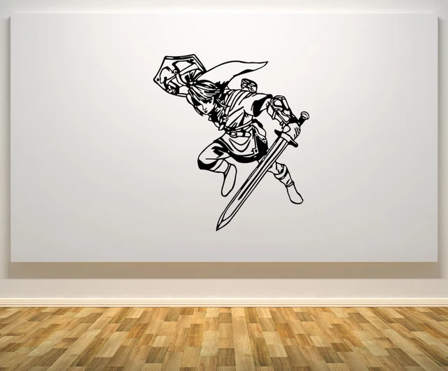 Link - Zelda Gaming Nintendo Wii Children's Bedroom Decal Wall Sticker Picture