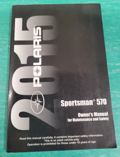 Polaris Oem 2015 Sportsman 570 Owners Manual #9925122