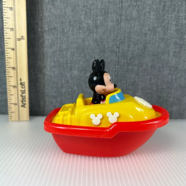 Walt DIsney Mickey Mouse Boat Water Batch Toy Figure Polyfect Toys