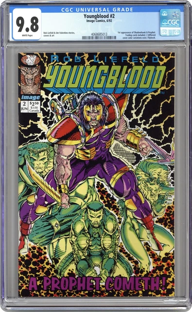 Youngblood #2A Green Logo CGC 9.8 1992 4068685013 1st app. Shadowhawk