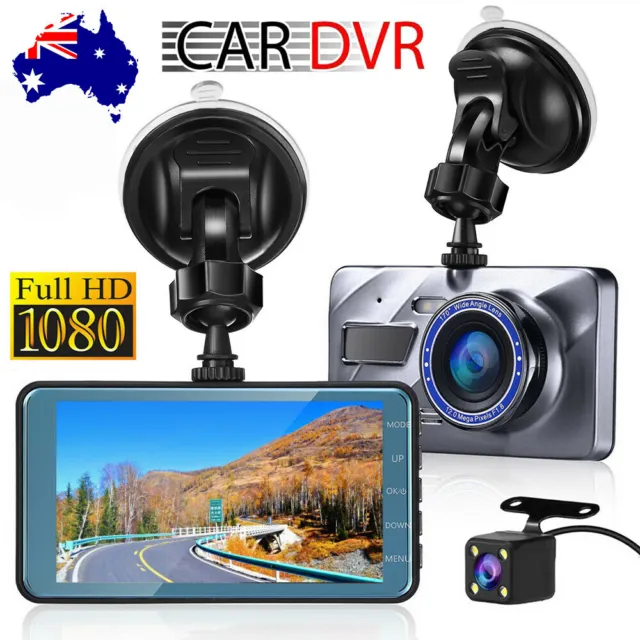 1080P Car Dash Camera Video DVR Recorder Front and Rear Night Vision Dual Cam