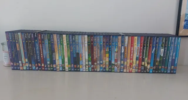 Enorme Lot 56 Dvd Disney Avec Numéros Et Losanges Officiel 'Ma Collection'