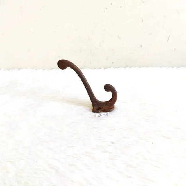 1930s Vintage Iron Wall Hooks Hanger Rich Patina Decorative Collectible I99