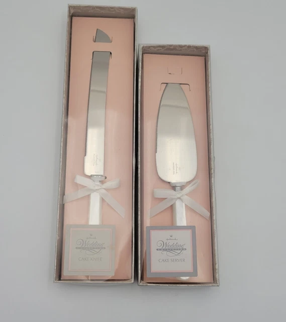 Vtg Hallmark Wedding Collection Cake Knife & Server