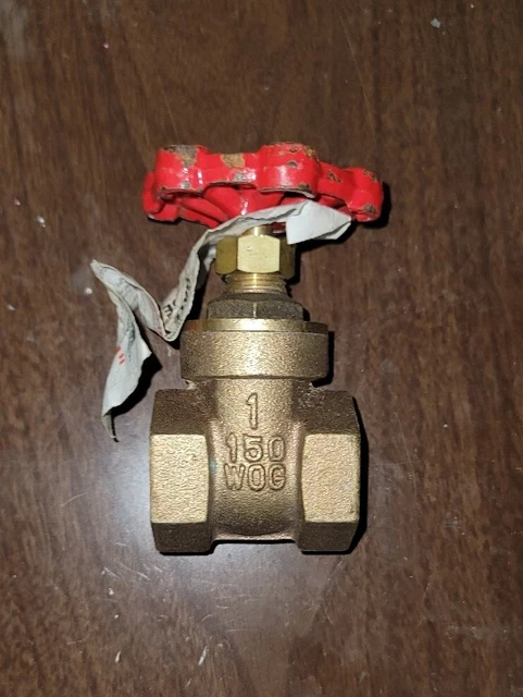 New No Box Muller Bronze 1" Gate Valve