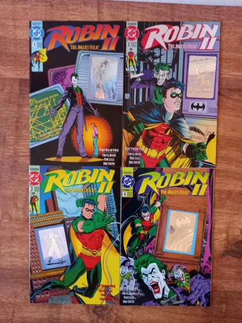 ROBIN II: THE JOKER'S WILD #1-4 (Dixon/Lyle) DC Comics 1991 Hologram Covers VFN+