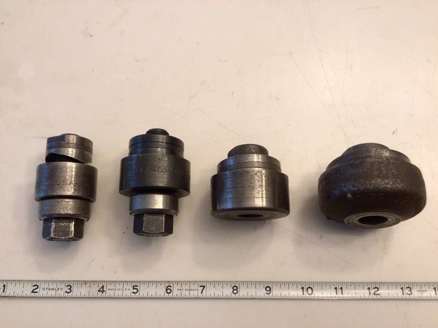 Greenlee Conduit Punches 1 In, 1-1/4 In, 1-1/2 In, & 2 In. ( Lot Of 4 )