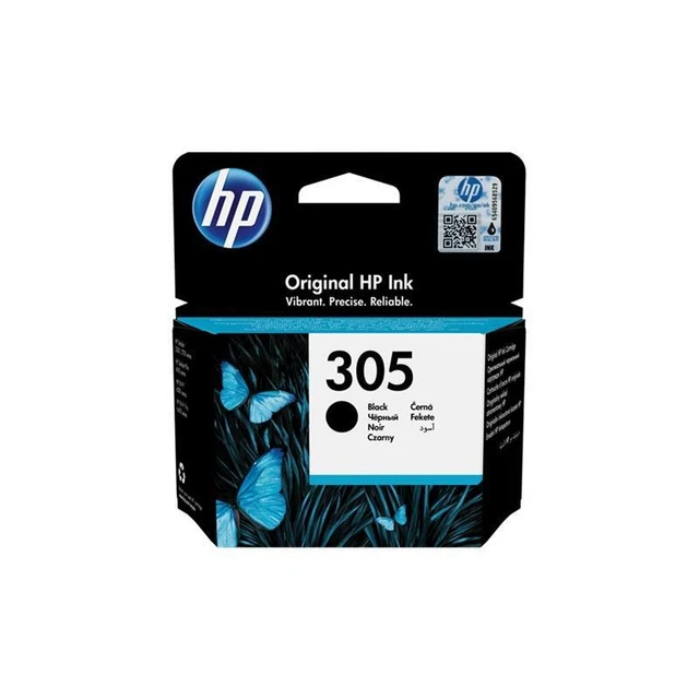 Cartuccia Hp 305 Nera Originale 3Ym61Ae Per Hp Deskjet 2710,2720,2724 Envy 6010,