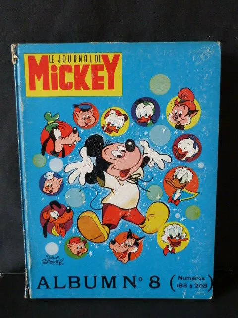 Journal de MICKEY album n° 8, n 183 à 208, 1957