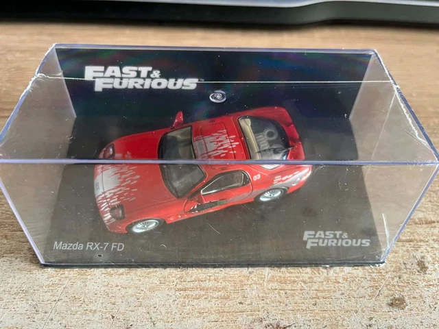 Maquette Fast & Furious Mazda RX-7 Orange Et Noire 1/43 - Altaya - Neuve En Boîte