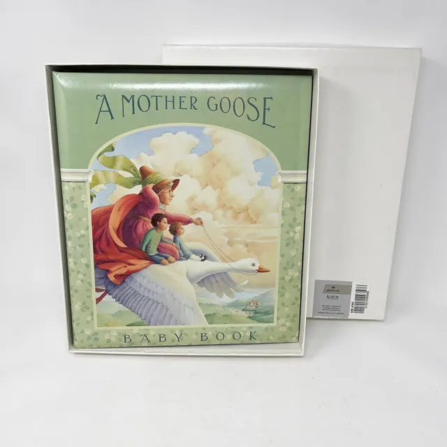 Vintage Hallmark Album Baby's Story Information Keepsake Scrapbook Mother Goose