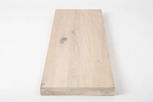 Escalera salpicadero de estantería cerillas de ventana roble salvaje 4 cm calcado blanco aceitado
