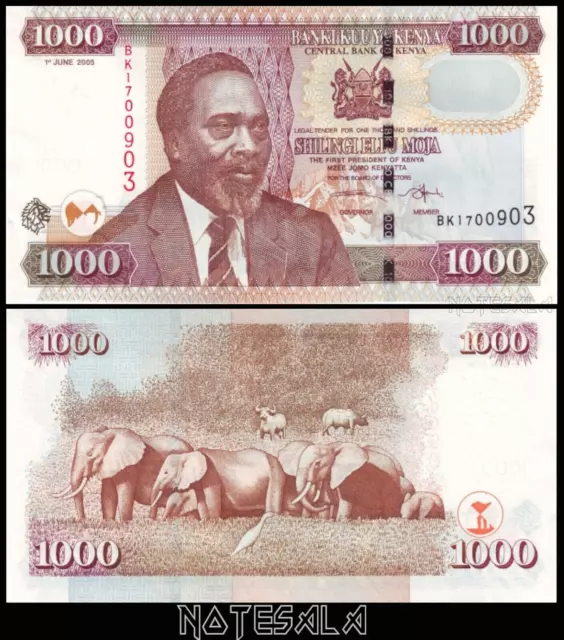 Kenya Kenia 1000 1,000 SHILLINGS 2005 Pick-51a NEW-UNC