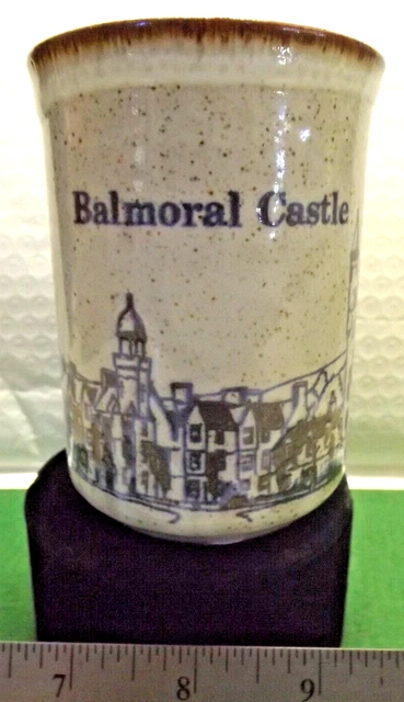 VTG. Dunoon Coffee Mug Cup Balmoral Castle Made in Scotland Stoneware