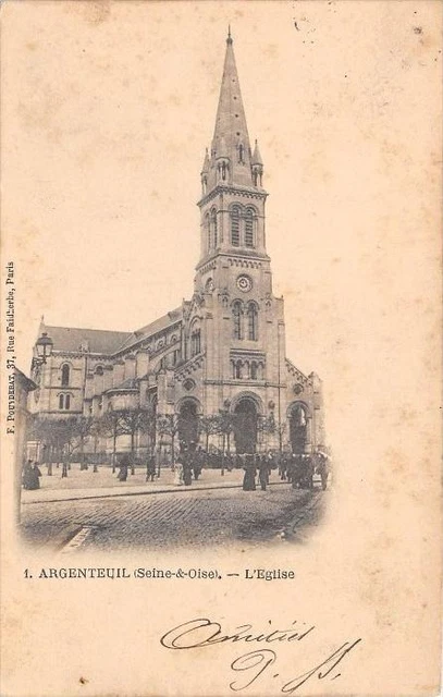 Cpa 95 Argenteuil L'eglise