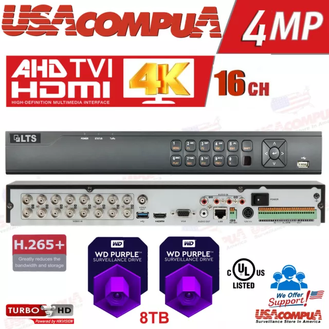 LTS DVR 1080p LTD8316K-ET 16CH H.265 16 Channel HD-TVI Hybrid  (OPTIONAL HDD)