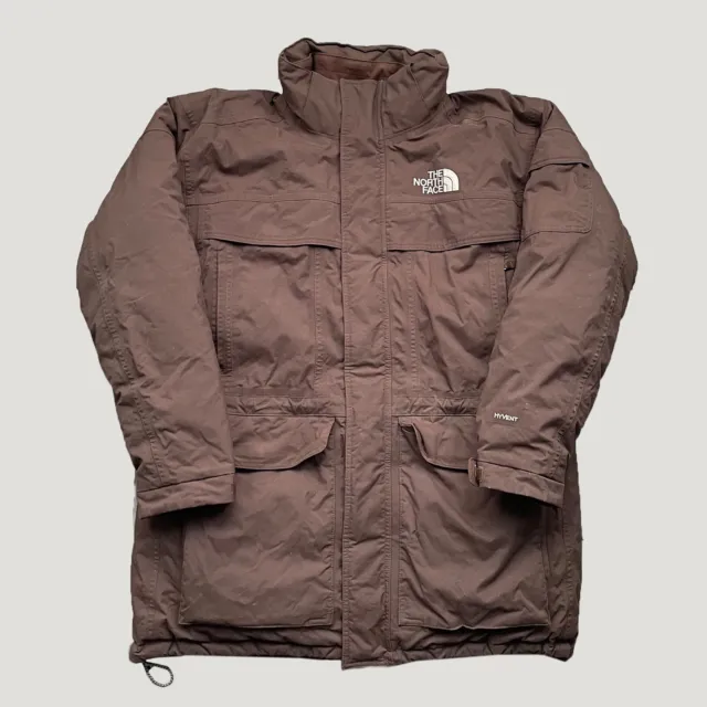 Men's The North Face Hyvent McMurdo Parks Puffer Jacket Brown Large