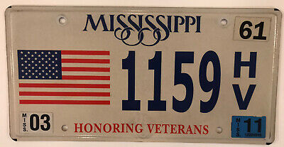 HONOR VETERANS license plate Day Vietnam Iraq Afghanistan Korean War WW2 USN Vet