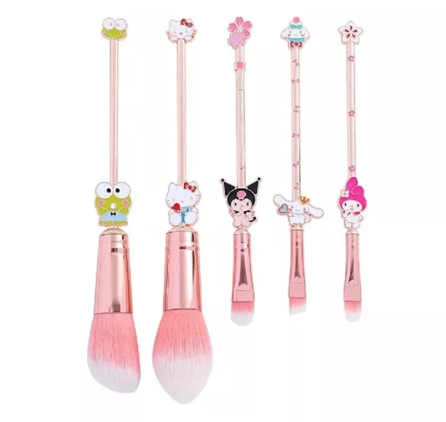 Sanrio Make Up Brushes hello kitty cute 5pc makeup brushes makeup brush kit