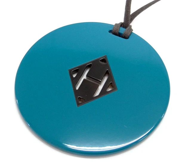 HERMES Buffalo Horn Lacquer Necklace Pendant H 23200027300 2