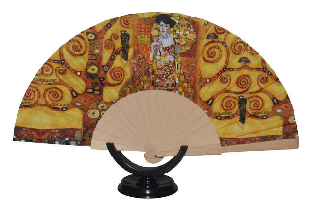 HESHUYAN Bauchtanz Fan - Tanzfächer Mit Farbverlauf Für Performances