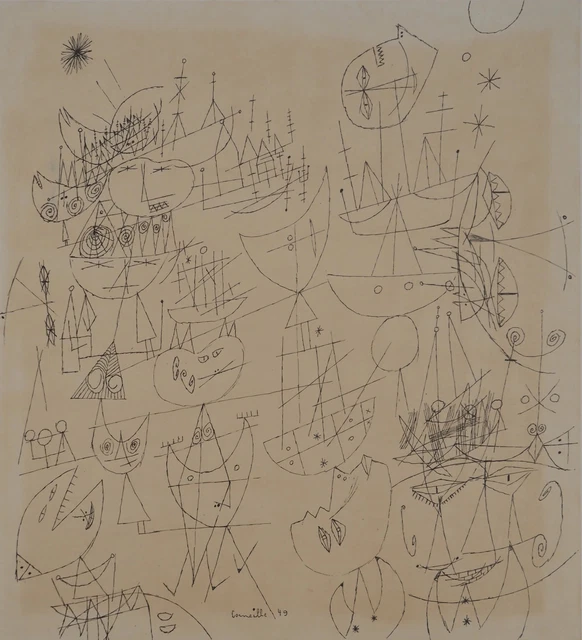 LITHOGRAPHIE LA FETE Dans La Cour Karen Tual N° 9/200 EUR 90,00