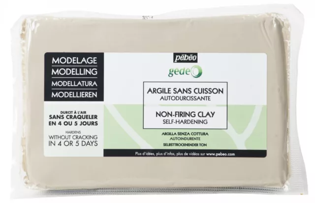 Pebeo non-Firing Auto Durcissement Blanc Modelage Argile 1.5kg