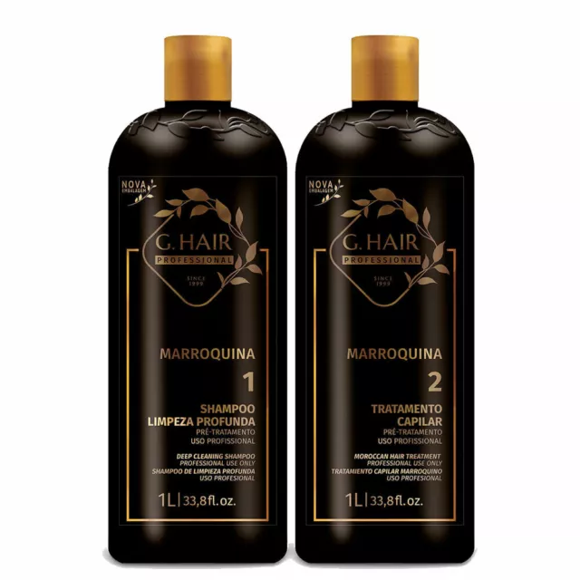 Kit lissage brésilien Marroquino Inoar 2 x 1 L