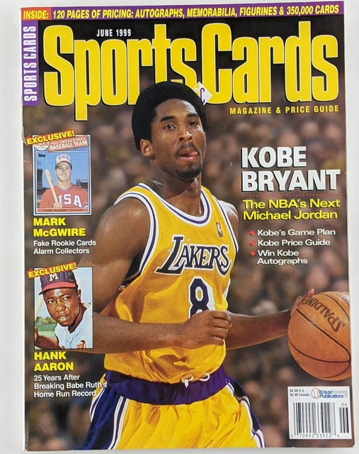SPORTS CARDS MAGAZINE, June 1999 Kobe Bryant Cover & Articles, Price