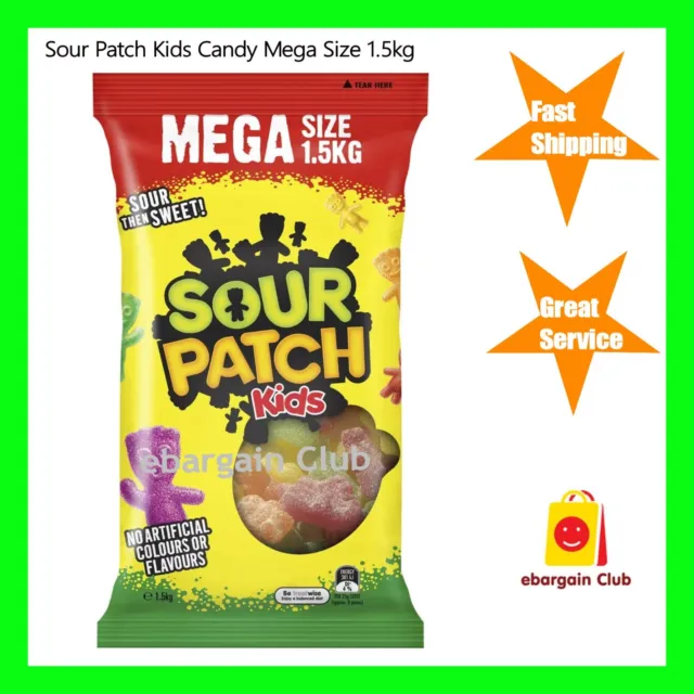 *New Arrival* Sour Patch Kids Candy Mega Size 1.5kg -Lollies Confectionery Party