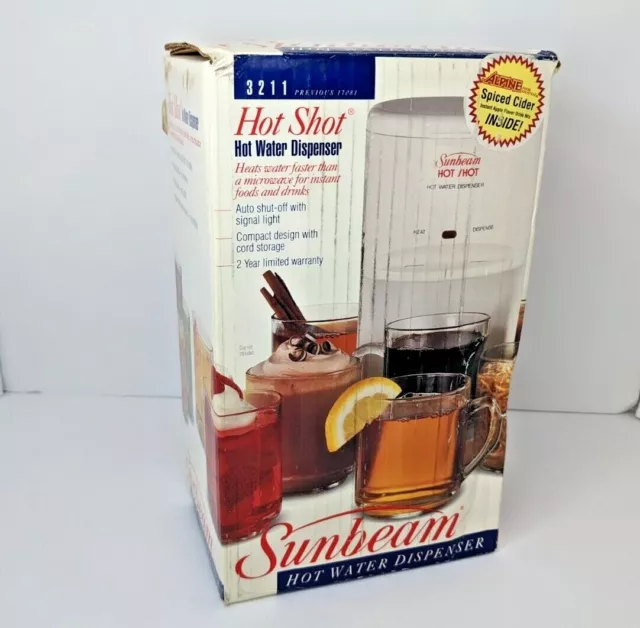 Sunbeam Hot Shot #6142 , Hot water dispenser , 16 oz ,oatmeal , soup ,rice