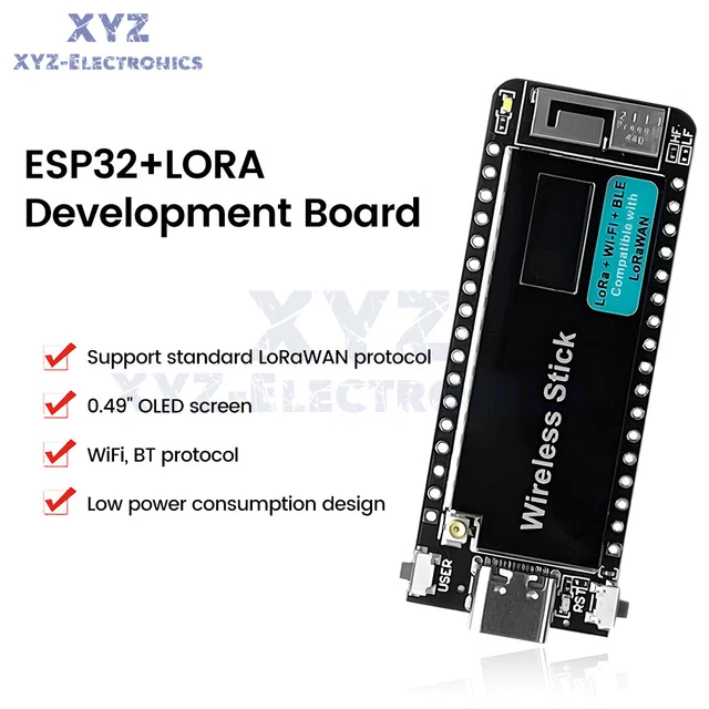 Carte De Développement ESP32-S3 V3 LoRa WIFI Bluetooth - Écran OLED 0,49 Pouce - Pour DIY IoT