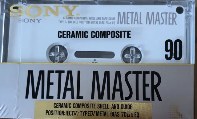 SONY METAL MASTER 90 TYPE IV Compact Cassette Rare Collectors Sealed Neu