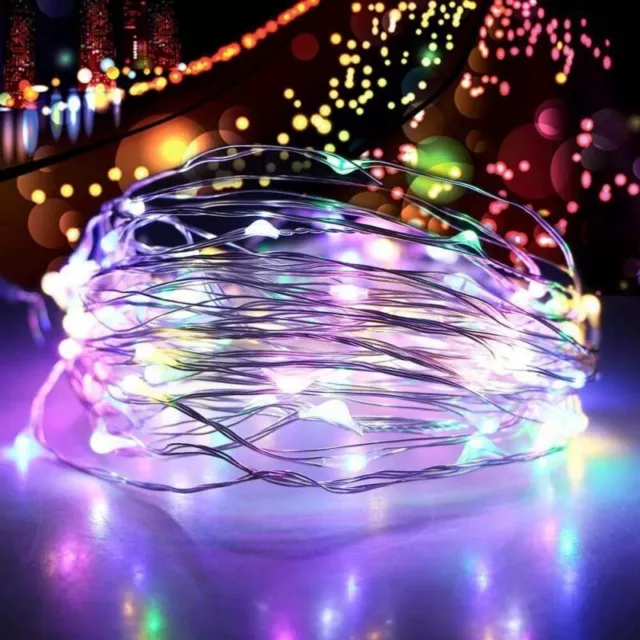 2M/5M 20/50LED Fairy String Light USB Copper Wire Garden Party Decor Lamp
