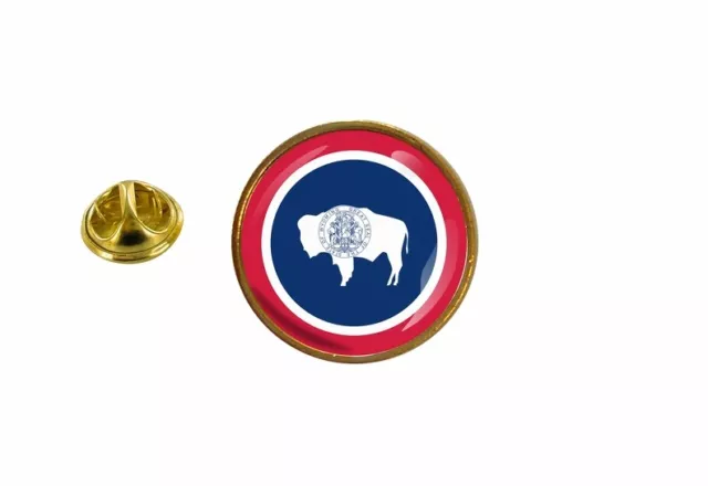 pins pin badge pin's drapeau usa americain etats unis wyoming rond cocarde