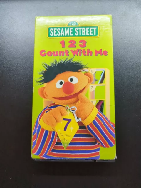 123 COUNT WITH Me VHS 1997 Tape VCR Video Tape Movie Sesame Street ...