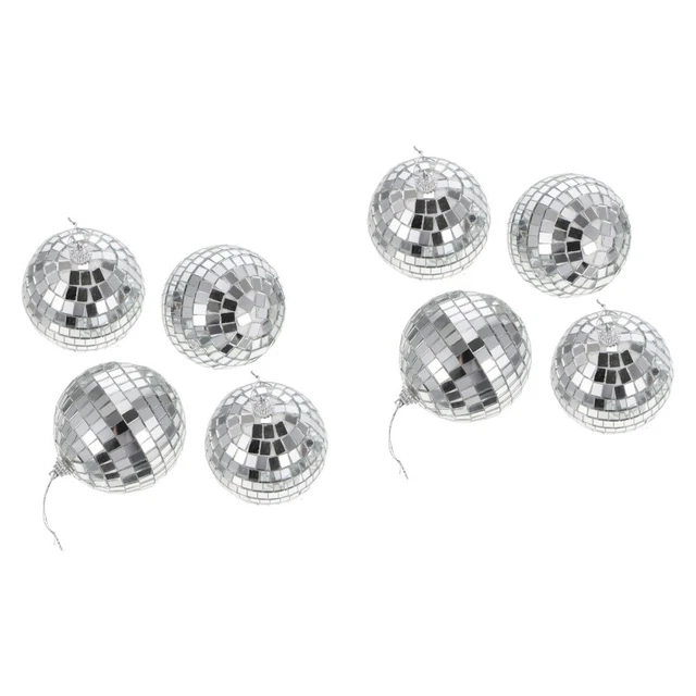 8 PCs Bühnenspiegelkugeln Ornamente Verschönerung Party Decors Dessert
