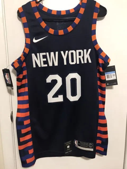 Maillot New York Knicks Kevin Knox #20 Nike NBA Swingman taille M flambant neuf étiquette W 3