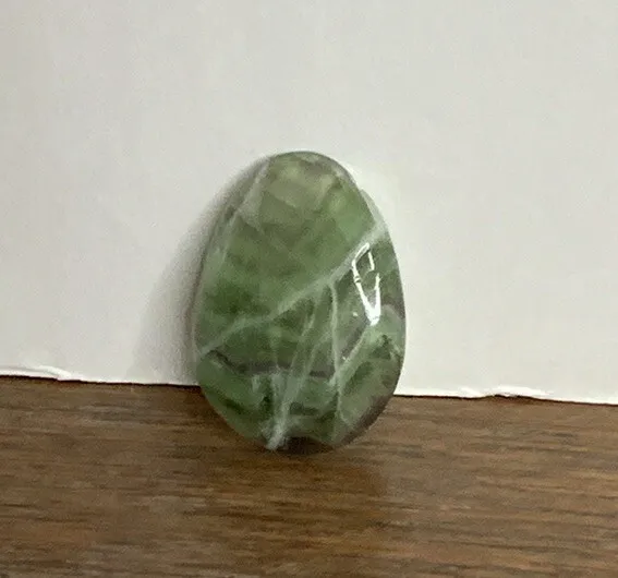 Natural Polished Green Moonstones Quartz Crystal Palm Fidget Stone Reiki Healing