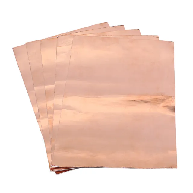 5 piezas hojas de papel conductor accesorios de reparación eléctrica papel de lámina de cobre