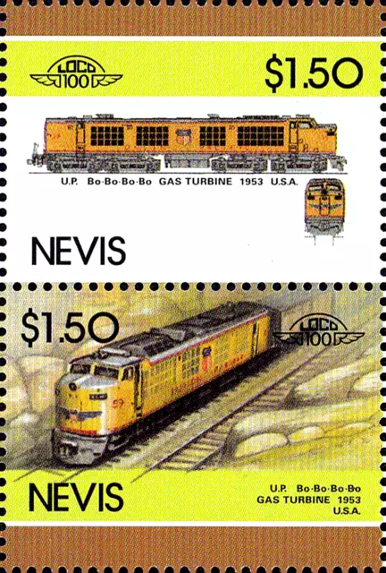 MNH Eisenbahn Lokomotive Gas Turbine Usa Amerika Jahrgang 1953 / 80