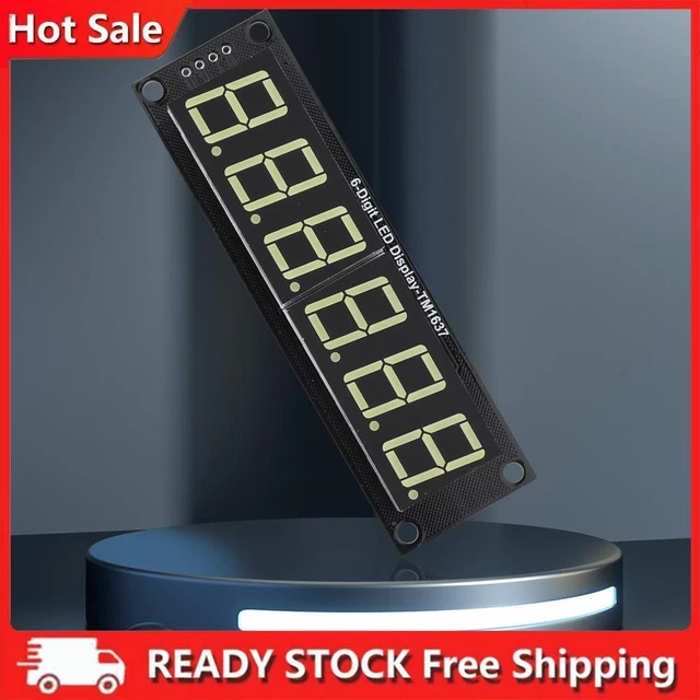 Modulo display LED 0,56 pollici TM1637 modulo LED digitale 6 cifre 7 segmenti 5 V
