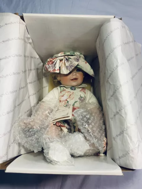 The Hamilton Collection Porcelain Doll "Chelsea" by Connie Walser Derek - W/ COA