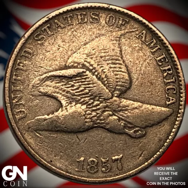 1857 Flying Eagle Cent  Q3654