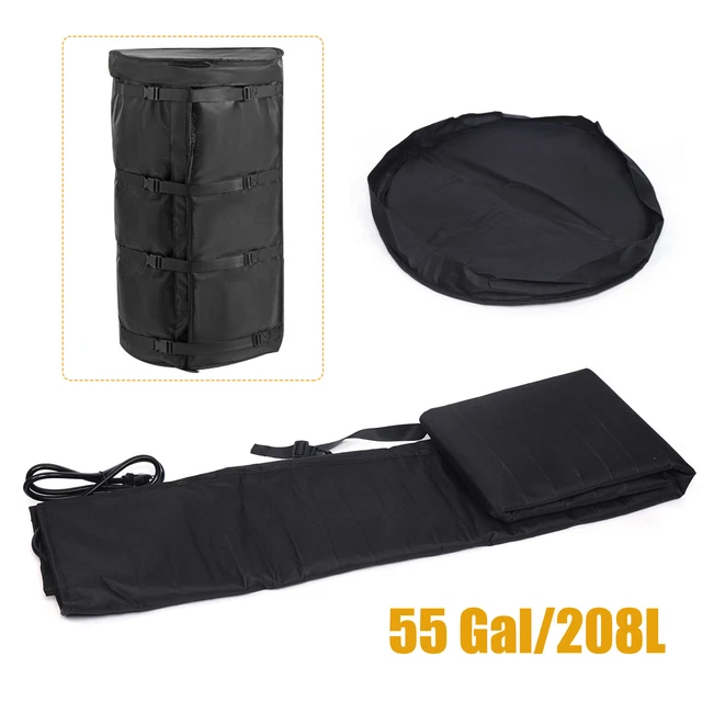 49°C 55-Gallon Drum Heating Blanket Barrel Heater Power Blanket Pail Adjustment