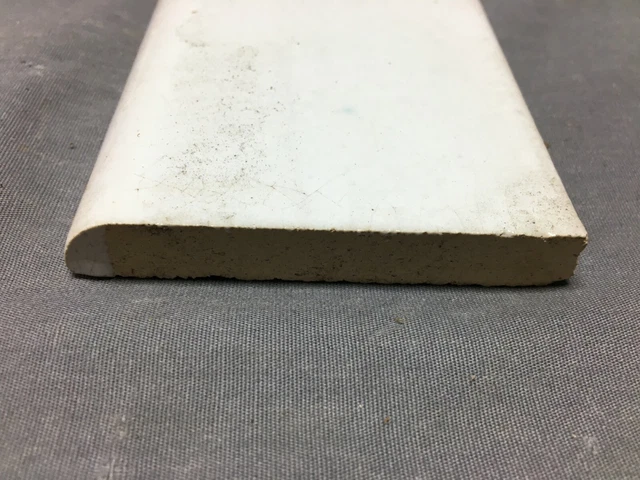 ONE Antique Ceramic Thick Subway Tile 3x6 White Old Bullnose Vintage 1354-21B 3