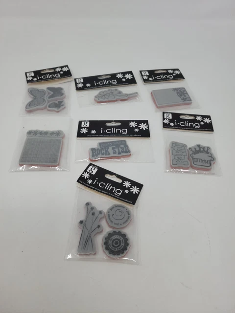 Studio G I Cling Cling Mounted Rubber Stamps Lot