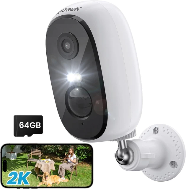 BoyKeep Telecamera Wi-Fi Interna 2K Per Animali E Neonati - Audio Bidirezionale, Visione Notturna
